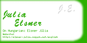 julia elsner business card